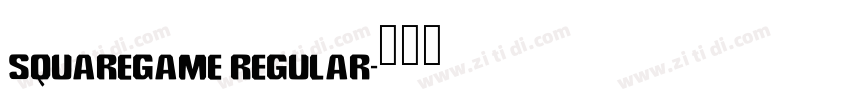 SquareGame Regular字体转换